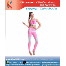 Conjunto de roupas esportivas femininas de fitness. Conjunto de tênis esportivo. Conjunto de sutiã esportivo